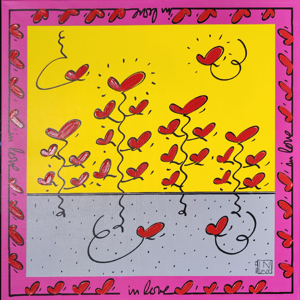 Sans titre (jaune et rose), 2023