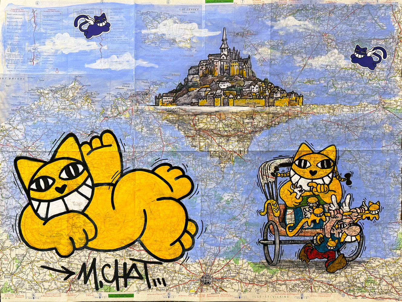 M. Chat au Mont Saint-Michel, 2024